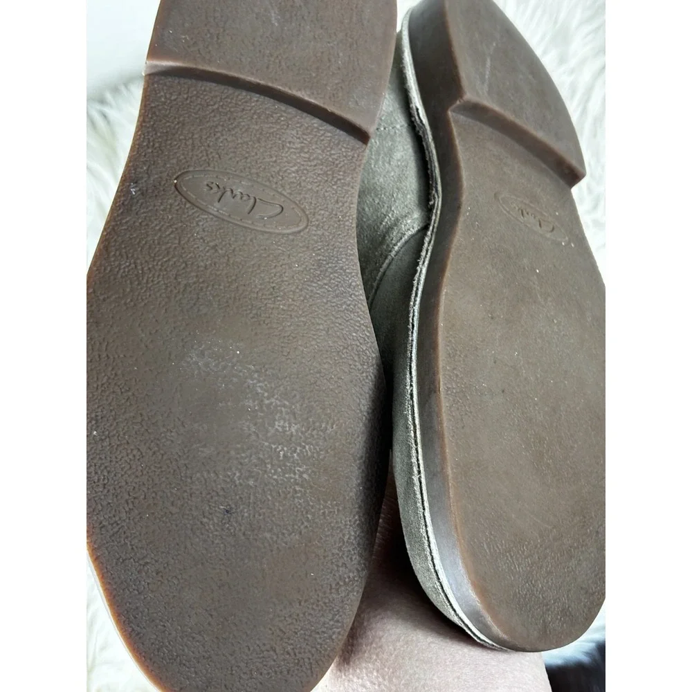 Clarks Bushacre 2 Chukka Boots Mens 10 Taupe Suede Lace Up Casual
